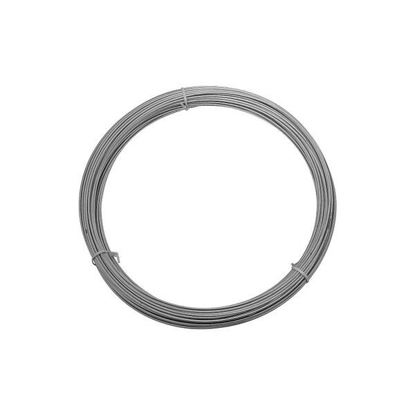 National Hardware 2568BC Series Wire, 0.08 in Dia, 100 ft L, 14 Gauge, 150 lb Working Load, Galvanized Steel N266-981 - main