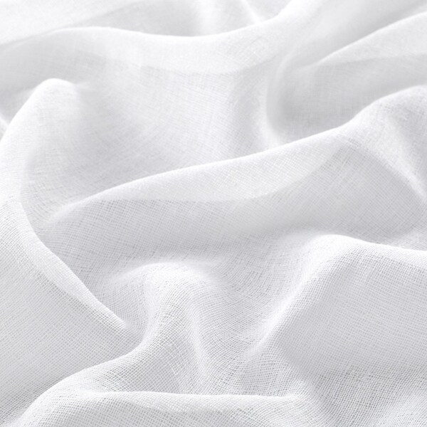 Homeroots White Solid Color Single Shower Curtain 484011 - main