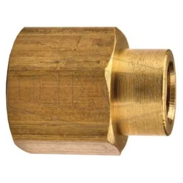 Dixon Reducer Coupling, 3/4 x 3/8 in Nominal, FNPT End Style, Brass 3771206C - main