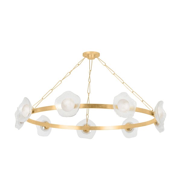 Corbett Lighting Almandine 60.75 in. Chandelier Vintage Gold Leaf 485-61-VGL - main