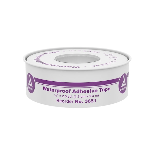 Dynarex Waterproof Adhesive Tape, 1/2"x2.5 Yards, 288PK 3651 - main