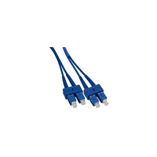 Cable Wholesale SC/UPC Armored Fiber Optic Patch Cable, 3.0mm, Single-mode Duplex, YOFC, LSZH, Blue jacket, 30 SCSC-71030 - main