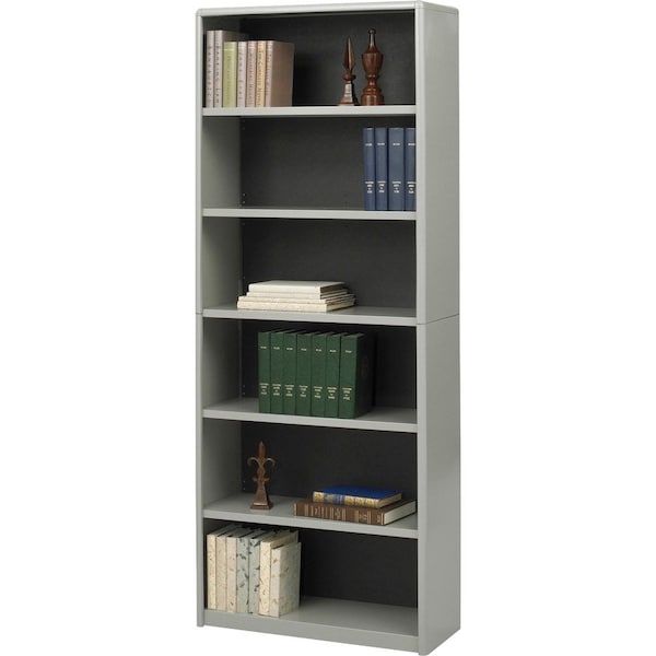 Safco ValueMate Economy Bookcase, 6-Shelf, Gray 7174GR - main