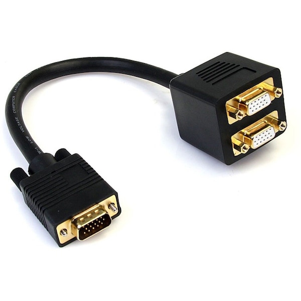 Startech.Com 1 ft VGA to 2x VGA Video Splitter Cable? M/F VGASPL1VV - main