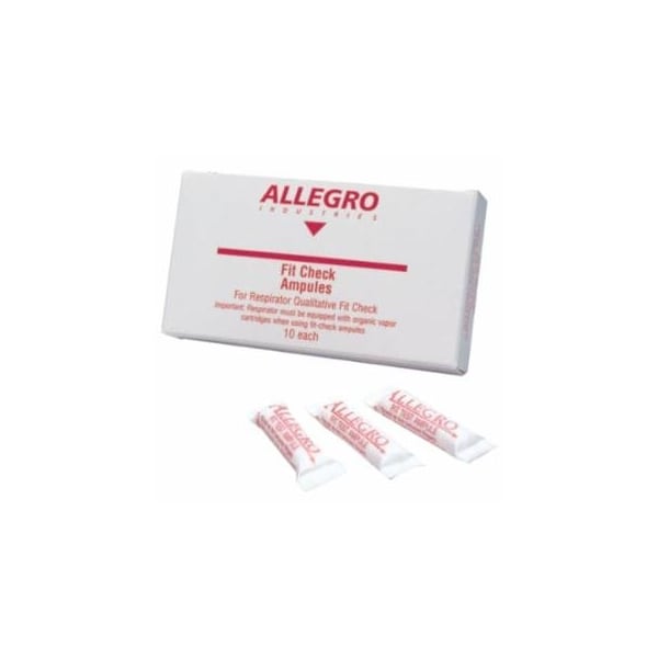 Allegro Industries Respirator Fit Check Ampule, Banana Oil Odor, 3/8 in dia, 10PK 037-0201 - main