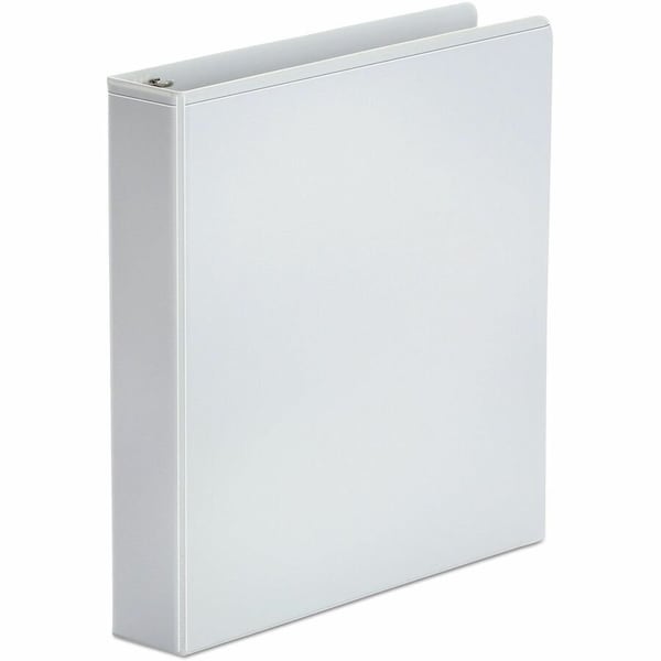 Universal Round Ring Economy Vinyl View Binder, 1-1/2" Capacity, White UNV20972*** - main