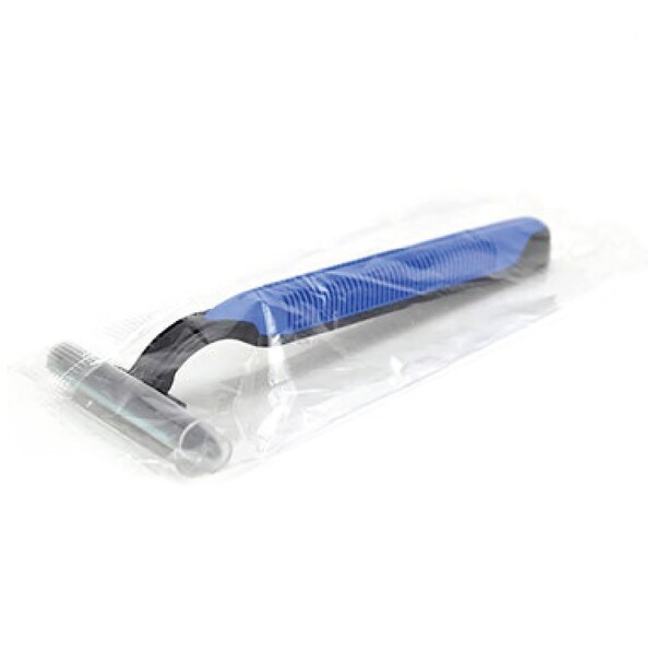Rdi Disposable Three Blade Razor- Straight Handle- Individually Wrapped- 144cs, 144PK RZR3-DSP-W - main