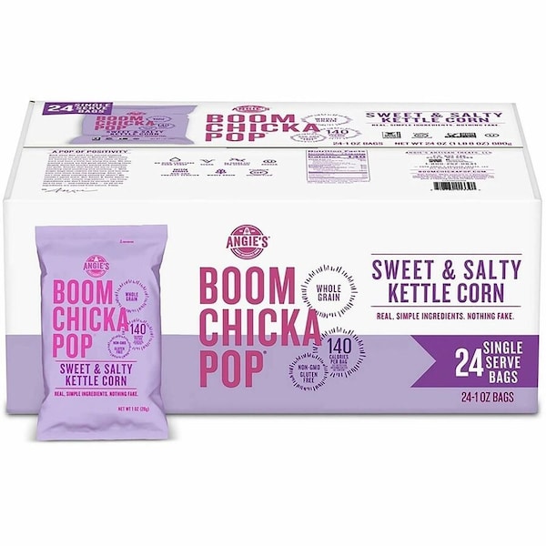 Angies Boomchickapop Ready-To-Eat Popcorn - Gluten-free, Cholesterol-free, No High Fructose Corn Syrup - Sweet and, 24PK SN01213 - main