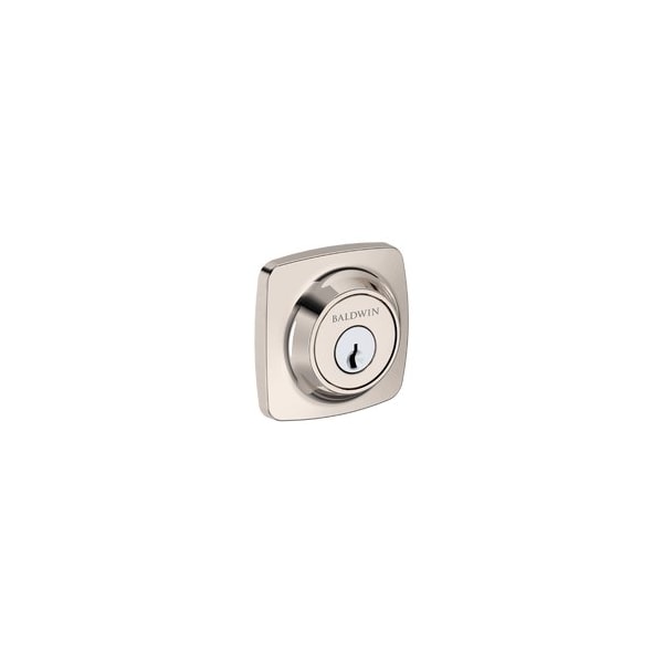 Baldwin Residential Deadbolts Single Cylinder Reversible Lifetime Bright Nickel SCSSD055 - main