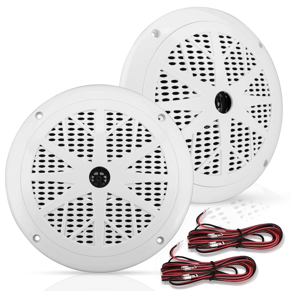 Pyle 6.5 Inch Dual Marine Speakers PLMR61W - main