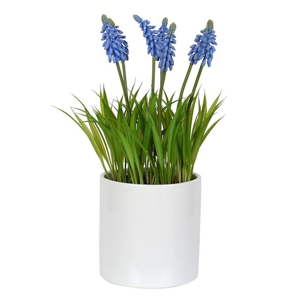 Vickerman 13.5 in. Hyacinth Flower in Ceramic Pot FJ180401 - main