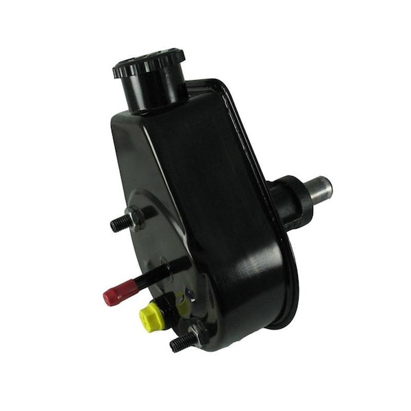 Borgeson 800325 Saginaw P-Series Power Steering Pump Steel Black Powder Coat Jeep 1975-91 - Kit BRG800325 - main