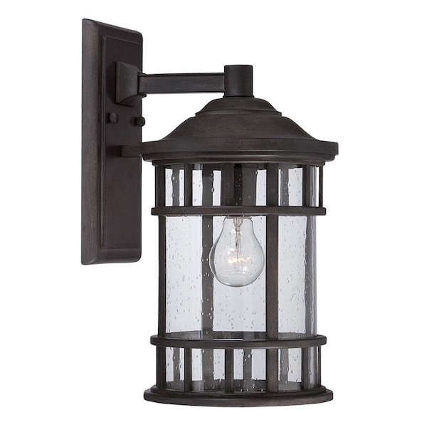 Homeroots Matte Black Canister Wall Light 398518 - main