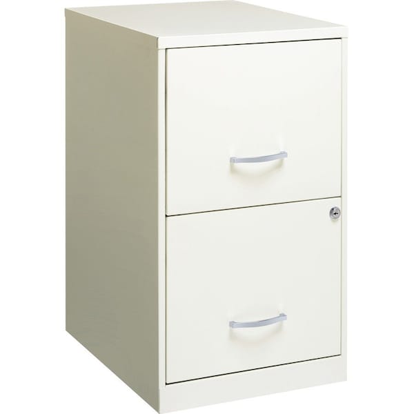 Nusparc 2-Drawer Vertical File Cabinet, 14.2" x 18" x 24.5", White NPRVF218AAWE - main