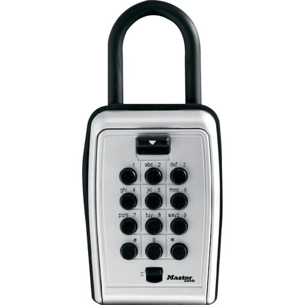 Master Lock Portable Key Safe, Protective Weather Cover, Black/Silver MLK5422D - main