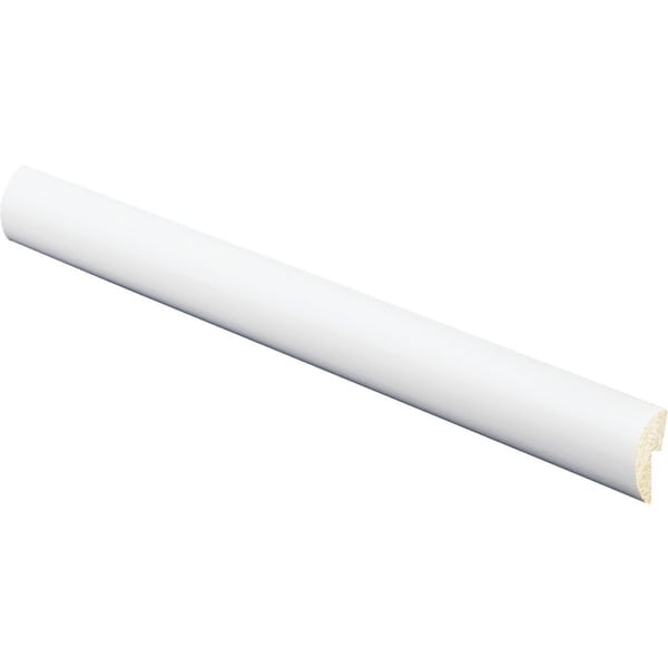 Inteplast Building Products 5/16'' W.x1-1/8'' H.x8 ' L Crystal Wht Polystyrene Cap Molding 61160800032 - main