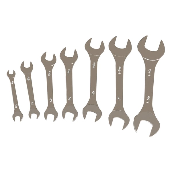 Performance Tool 7 pc. Super Thin SAE Wrench Set, Low Profile, SAE Sizes, Vacuum Tray W30683 - main