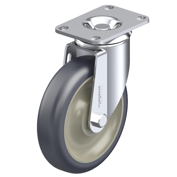 Pegasus Castr, Swivl Plate, Gray Urethane, 175 lb. P12S-UP030D-12 - main