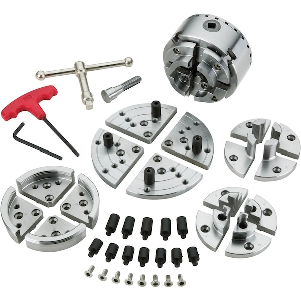 Grizzly 3-3/4" Wood Lathe Chuck Set T10809 - main