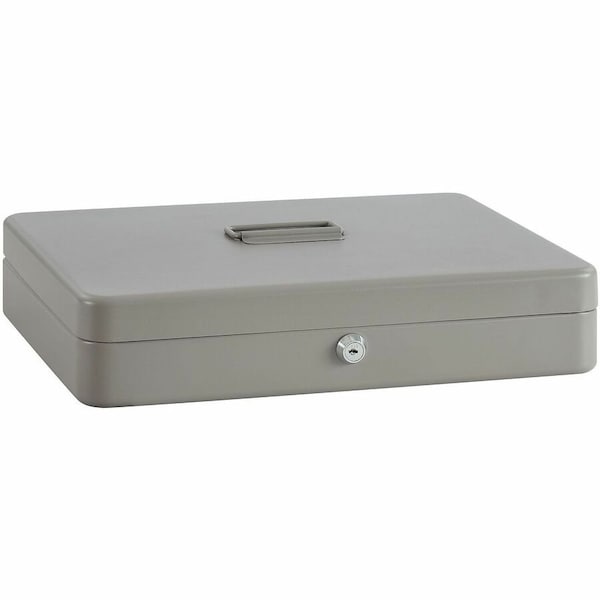 Sparco CashBox, Gray, Steel, 2inH, 10-1/2inW 842PE2 - main