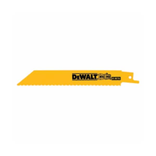 Black+Decker STRAIGHT BACK RECIPROCATING SAW BLADE, 6 IN L X 3/4 IN W, 14, BI-METAL BODY DW4808 - main