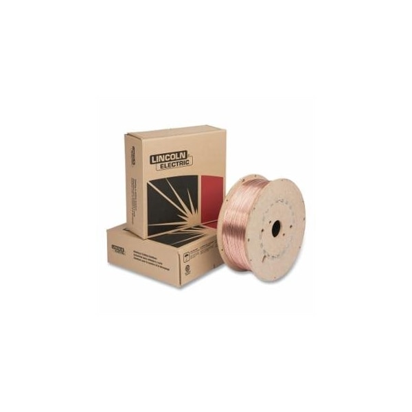 Lincoln Electric SuperArc L-56 MIG Wire, 0.052 in dia, 60 lb Fiber Spool, Copper Coated Mild Steel, 60PK 897-ED021279 - main