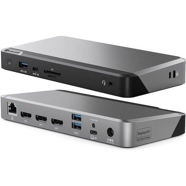 Alogic UNIVERSAL TRIPLE 4K DOCKING STATION WITH 100W POWER DELIVERY PRIME DX3 DO DUPRDX3-WW - main