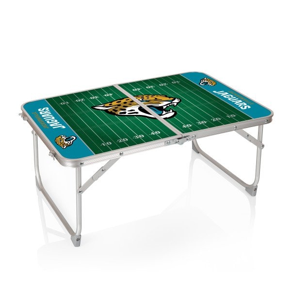 Picnic Time Family Of Brands Jacksonville Jaguars - Concert Table Mini Portable Table, (Charcoal Wood Grain) 843-00-141-154-2 - main