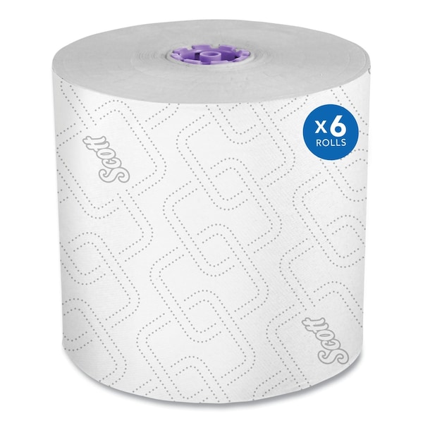 Scott Essential Hardwound Paper Towels, 1 Ply, Continuous Roll Sheets, 950 ft, White, 6 PK 02001 - main