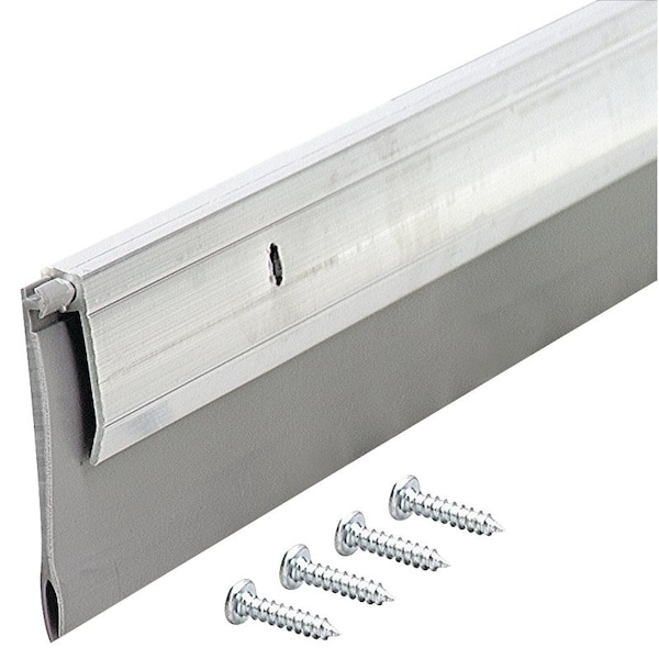 M-D Building Products 0 Door Sweep, 36 in L, 14 in W, Aluminum Flange, Vinyl Insert 5389 - main