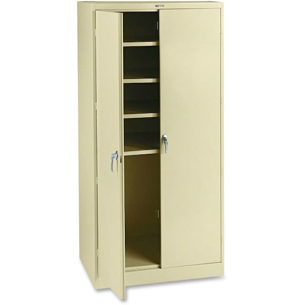 Tennsco Shelving Storage Cabinet, 78 in H, 36 in W, Champagne/Putty, 0 Drawers 2470PY - main
