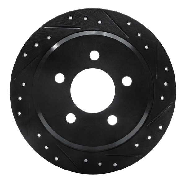 Dynamic Friction Co DFC Brake Rotor - Drilled and Slotted - Black 633-42023R - main