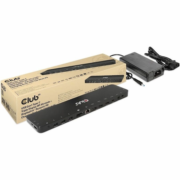 Club 3D USB-C Triple Display 120W Charging Dock CSV-1566 - main