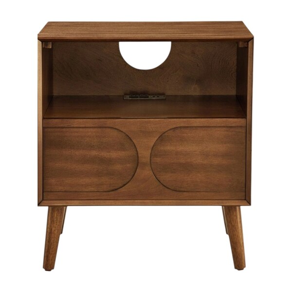 Homeroots 23" Brown Wood Accent Cabinet 691684 - main