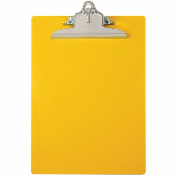 Saunders Recycled Plastic Clipboards, Yellow SAU21605 - main