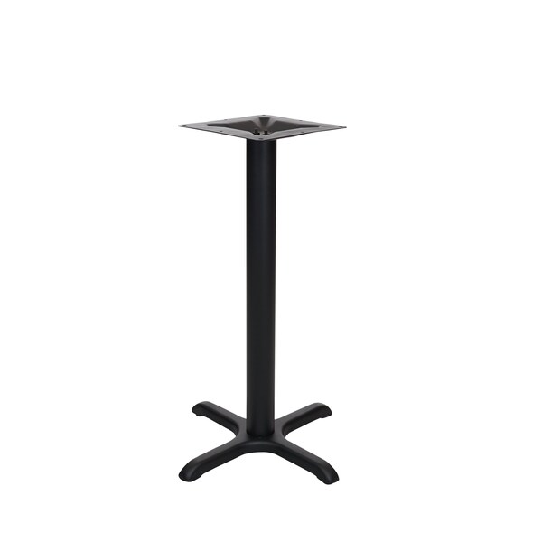 Bfm Seating Stamped Steel - 22 x 22 Cross Base - Counter Height - 3in Column - 11 7/8in Bolt-On Top Plate STB-2222CBP - main