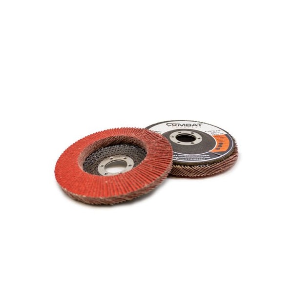 Renegade Products Usa Ceramic Shredder High Density Flap Discs 4-1/2" x 7/8", Type 29, 80 Grit DF4.5X7/8X80SHREDDER - main