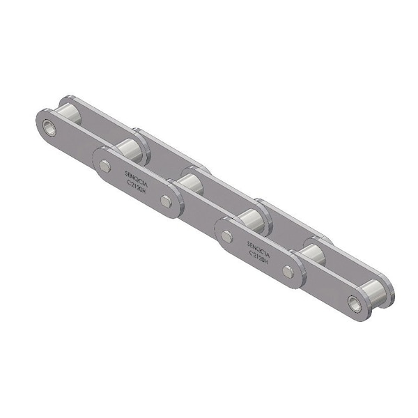 Senqcia Inspire Series SBR Conveyor Series Double Pitch Riveted Standard , 10 ft OAL, 3 P, 7/8 Dia x 1 W C2120RB - main