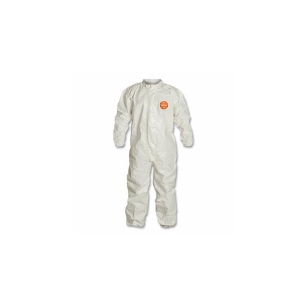 Dupont Tychem 4000 Coverall, Taped Seams, Collar, Elastic Wrist and Ankles, Zipper Front, Storm Flap, 6PK 251-SL125T-XL - main