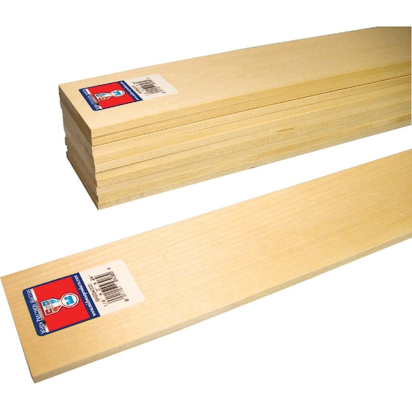 Midwest Products 1/4''x3''x2 ' Basswood Board 4306 - main