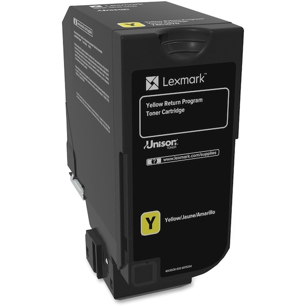 Lexmark Yellow Toner Cartridge 3K YLD 74C10Y0 - main