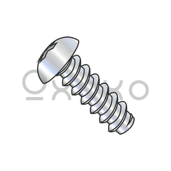 Oxoxo 6-20X1/2 Phillips Round Self Tapping Screw Type B Fully Threaded Zinc And Bake, 10000PK 330336 - main