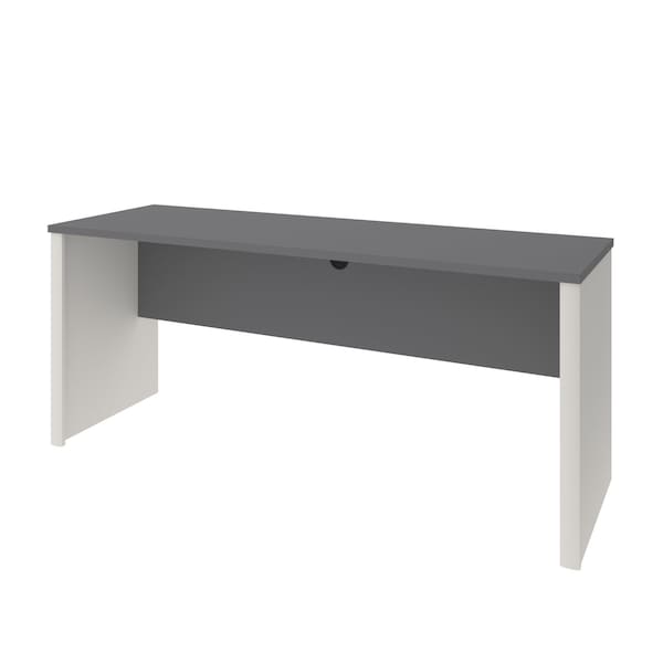 Bestar Credenza Connexion Credenza, Slate/Sandstone, 23.4" D X 30.4" H, 71.1" W X Melamine, Slate/Sandstone 93612-1159 - main