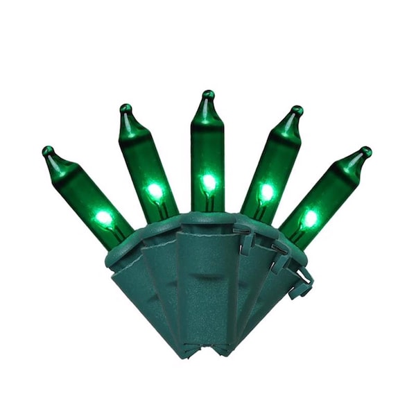 Celebrations Classic LED T5 Green 100 ct String Christmas Lights 24.75 ft. RT5100GRA - main