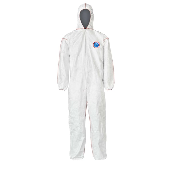 Dupont Tyvek, coverall, SFR, PPE, protection, flame-resistant, 30 3/8 in Inseam, Tyvek(R), Zipper ST127SWH2X002500 - main