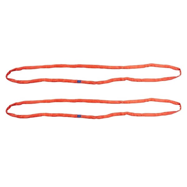 Mytee Products Round Sling 12 ft Red 13200# Vertical 10600 # Choker 26400 # Basket, 2PK RSL-12-13200x2 - main