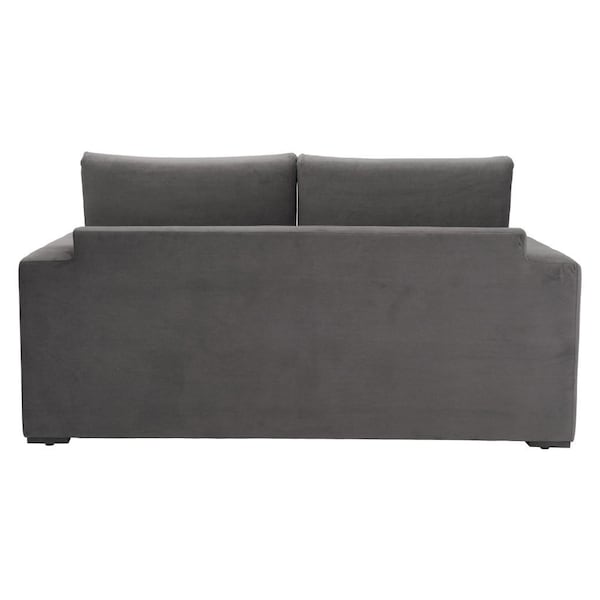 Homeroots 63" Gray Fabric Sleeper Sofa 574001 - main