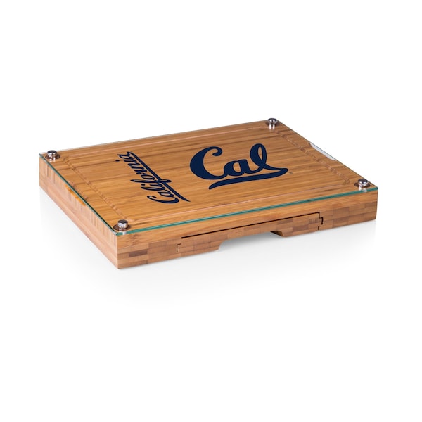 Picnic Time Family Of Brands NCAA Cal Bears Concerto Glass Top Cheese Board and Knife Set 919-00-505-074-0 - main