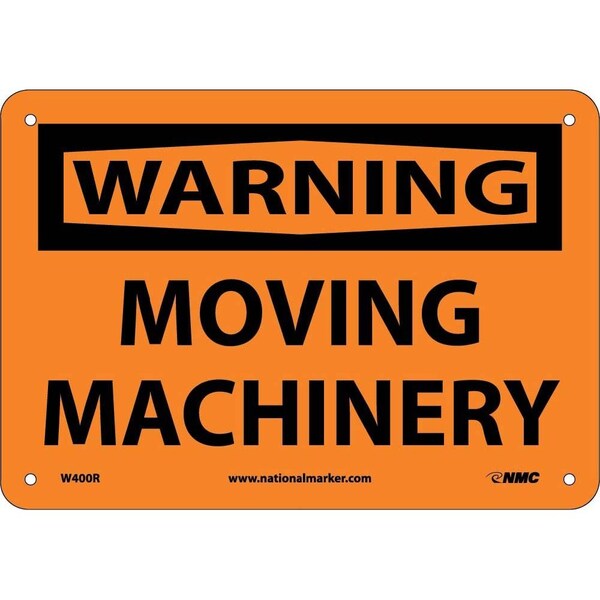 Nmc Warning Moving Machinery Sign W400R - main