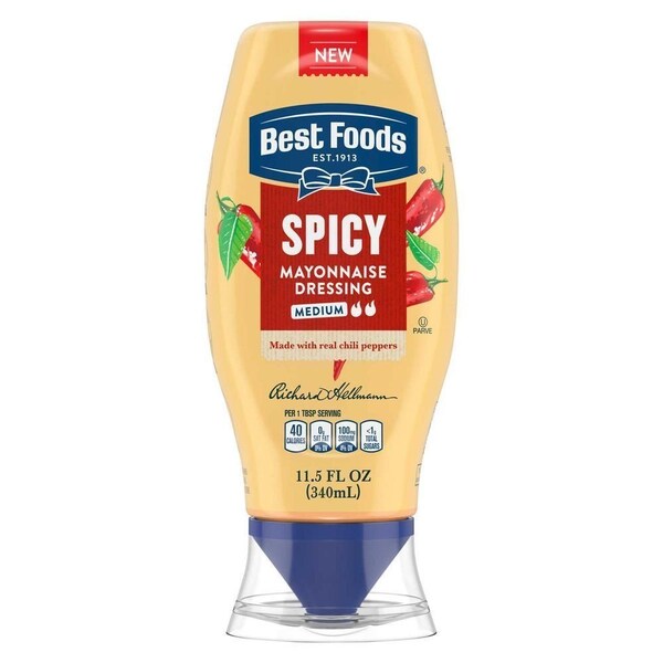 Best Foods Spicy Mayonnaise Dressing, 11.5 Ounce Squeeze, 12PK 69705193 - main